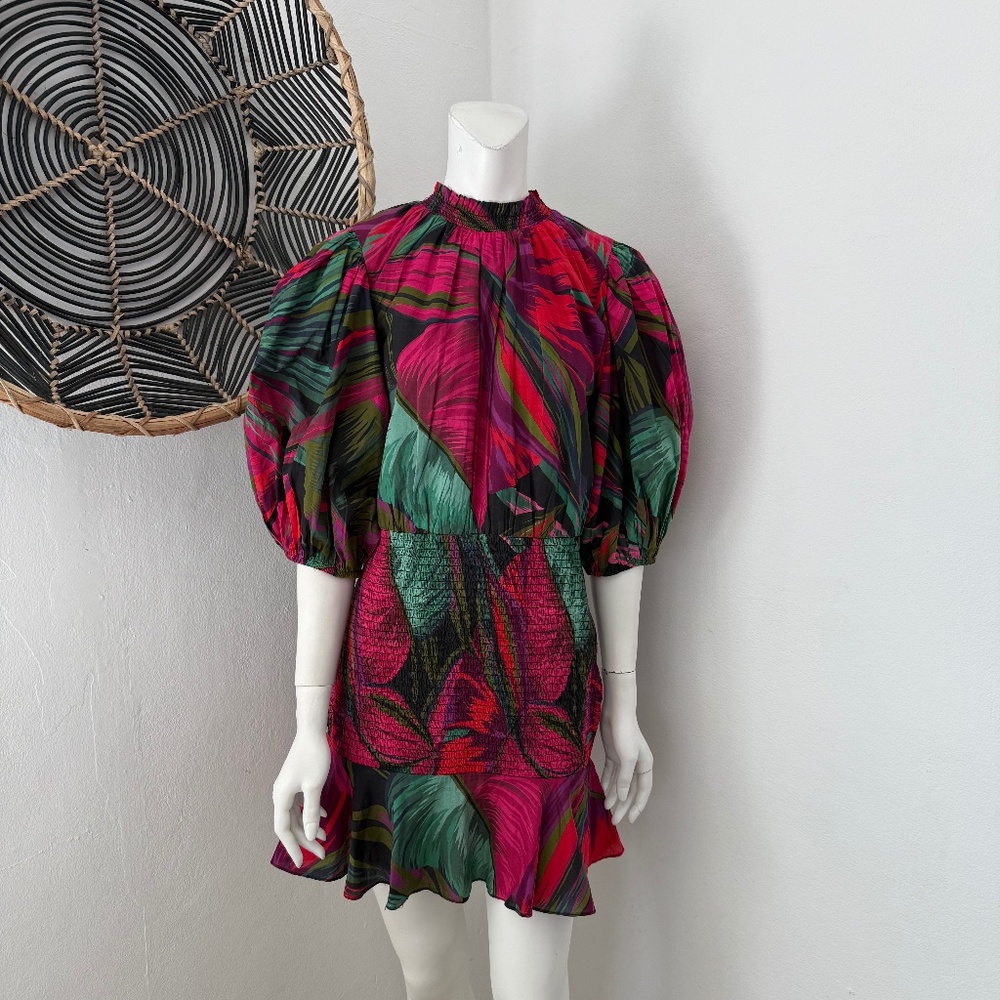 FARM Rio Multicolor Leaf Print Dress - Picture 2 of 7